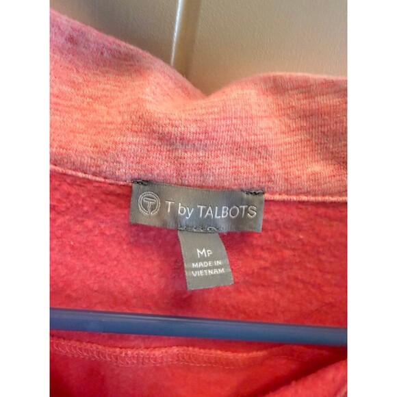 T By Talbots Petite Women Sz PM Coral Full ZIP Front with Zip Pockets Jacket - Picture 2 of 8